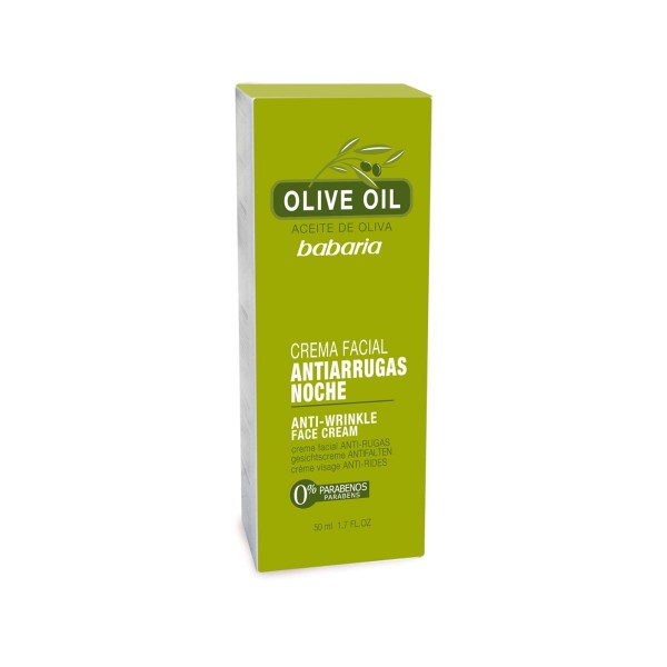 Babaria olive oil crema facial anti-arrugas noche 50ml
