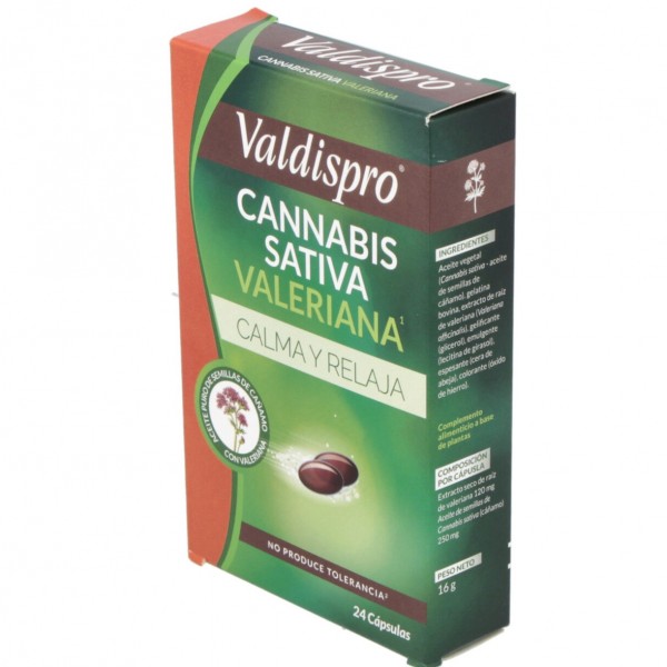 Valdispro Cannabis Sativa Valeriana Calma Y Relaja 24 Cap