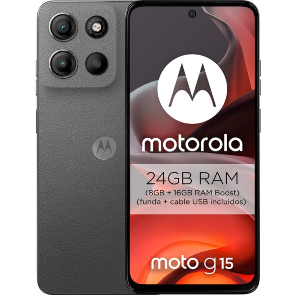 Motorola moto g15 4g grey / 8+256gb / 6.72" full fhd+