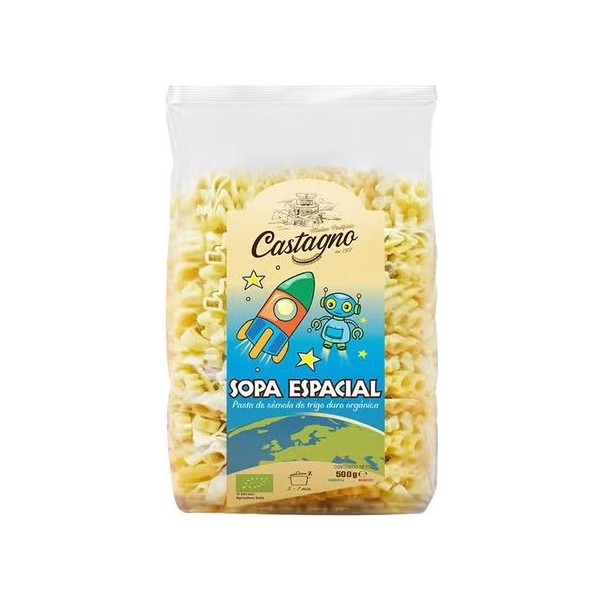 Castagno Mix Galactic Pasta Infantil Con Figuras Eco 500G
