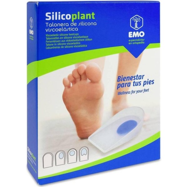 Emo Silicoplant Talonera De Silicona Lite Total Sh500 Talla L, 1 Par
