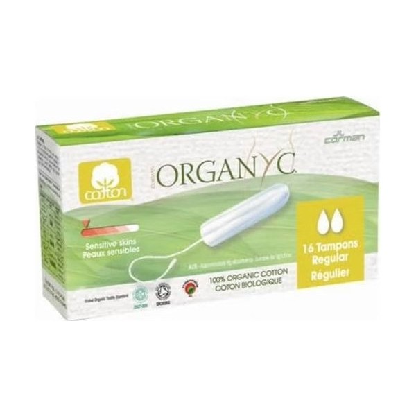 Organyc Tampón Regular Sin Aplicador 16Uds