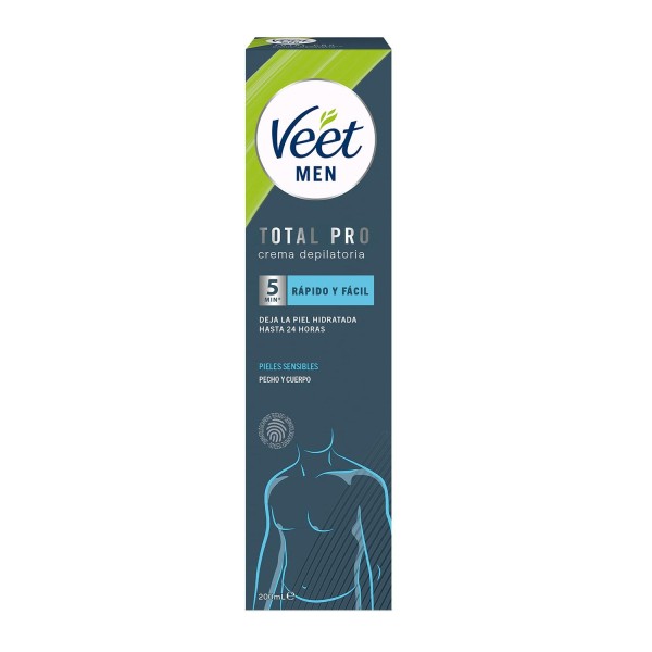 Veet men crema depilatoria pieles sensibles 200ml